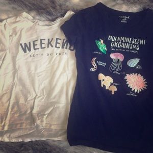 Two kids size shirts